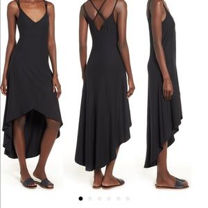 Love, Fire strappy high low dress black Small
